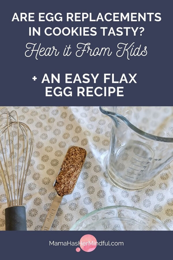 Hear it from Kids: Are Cookies Baked with a Flax Egg Tasty? + An Easy Flax Egg Recipe