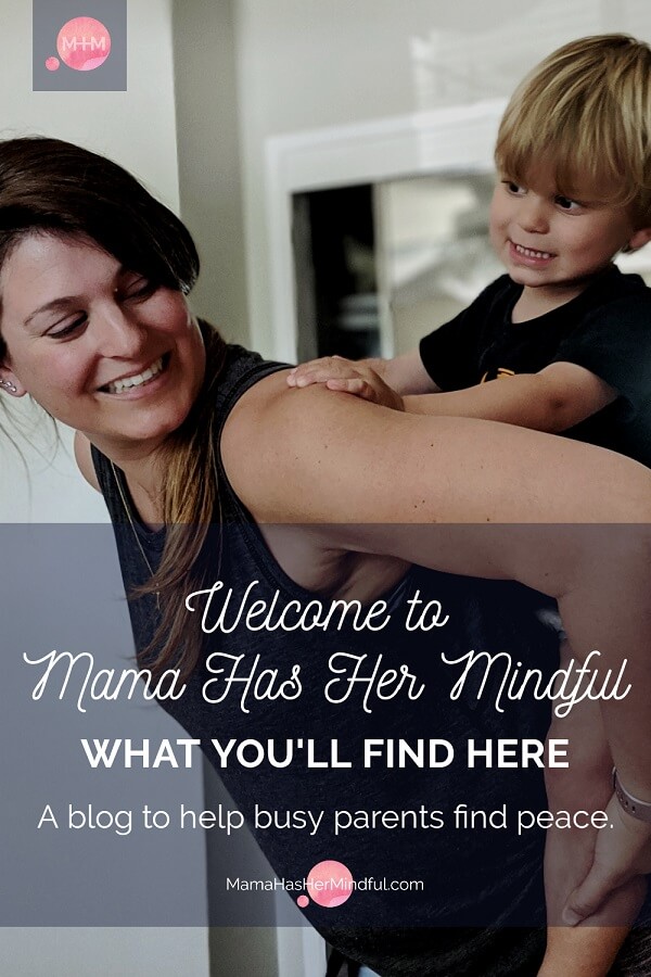 Pinterest Pin for Welcome to Mama Has Her Mindful post