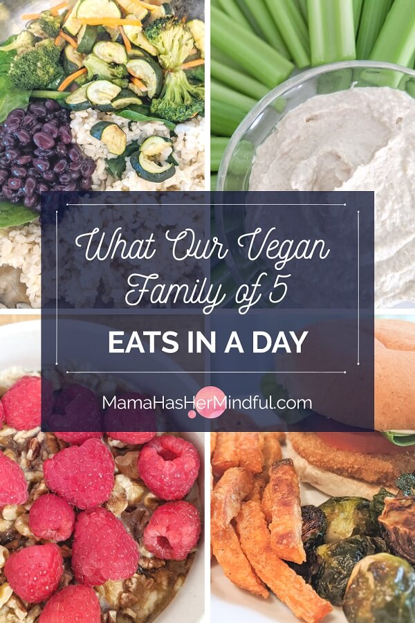 What Our Vegan Family of 5 Eats in a Day